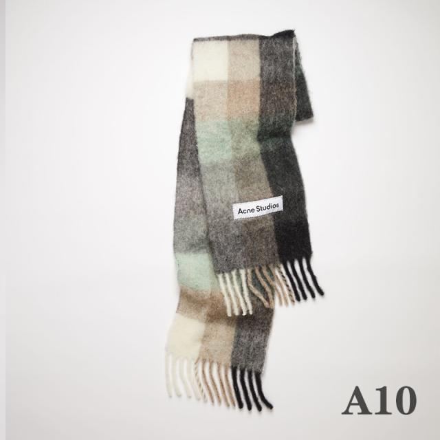 アクネストゥディオズ Acne Studios モヘアチェックスカーフ FN-UX